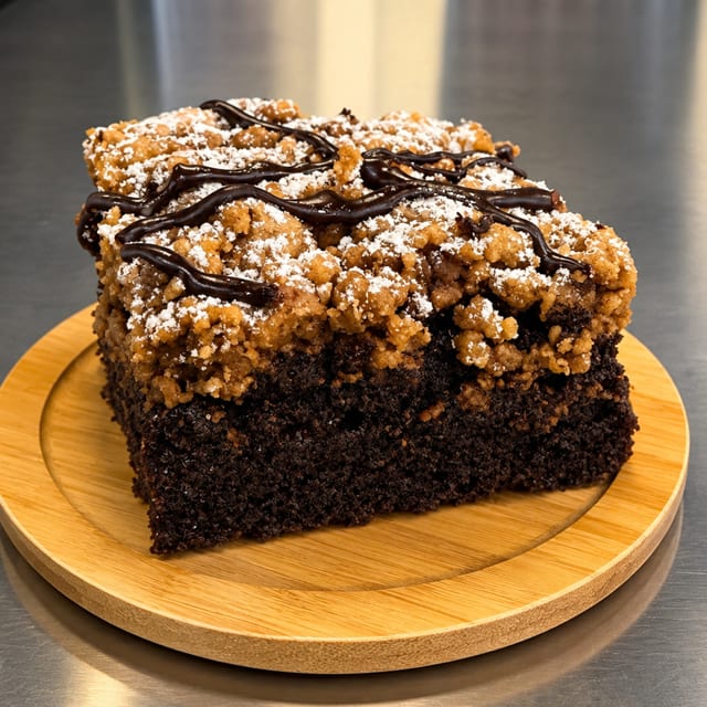 Chocolate Crumb Cake ￼.