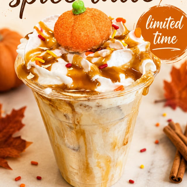 Caramel Pumpkin Spice Latte.