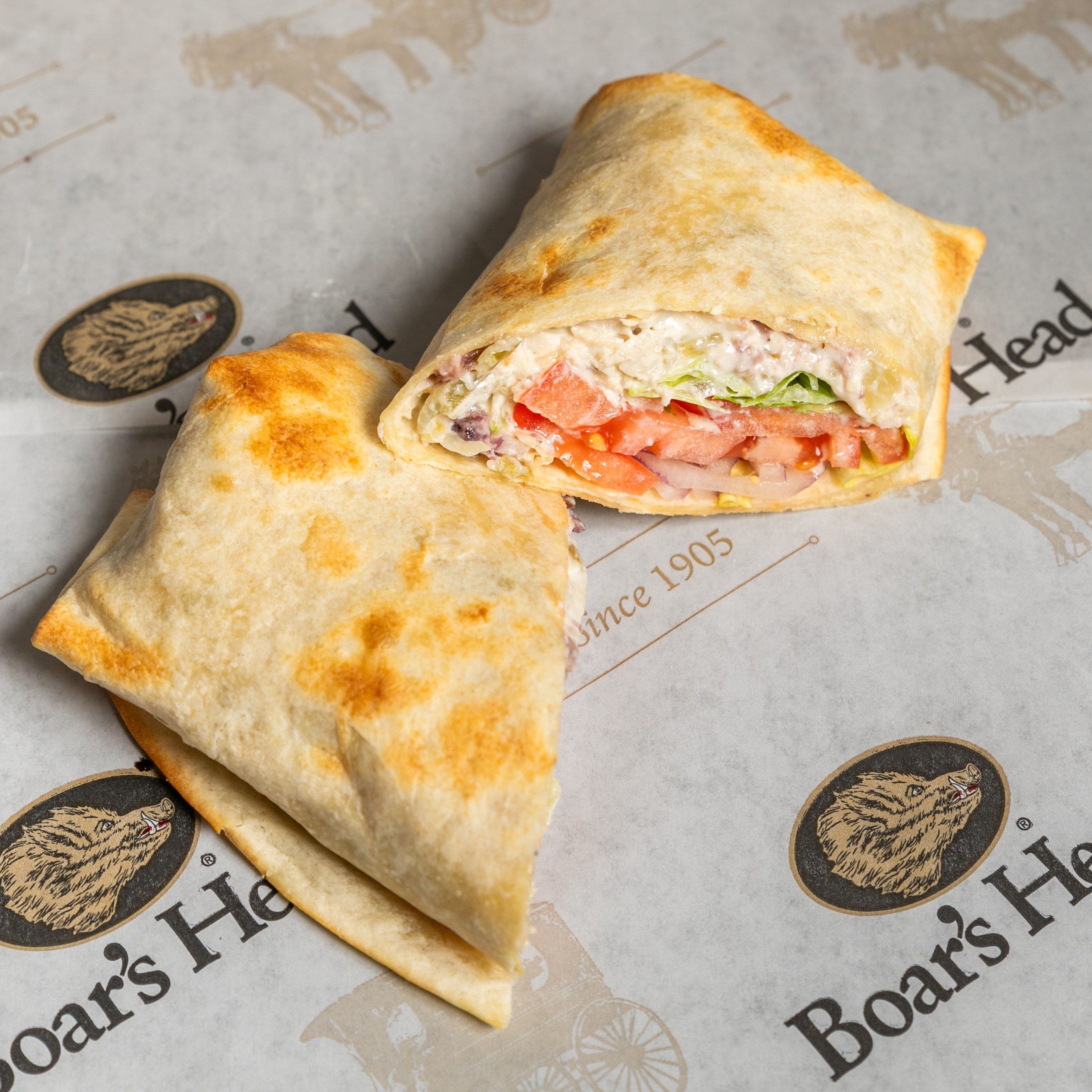 Cranberry, Pecan, Chicken Salad Wrap.