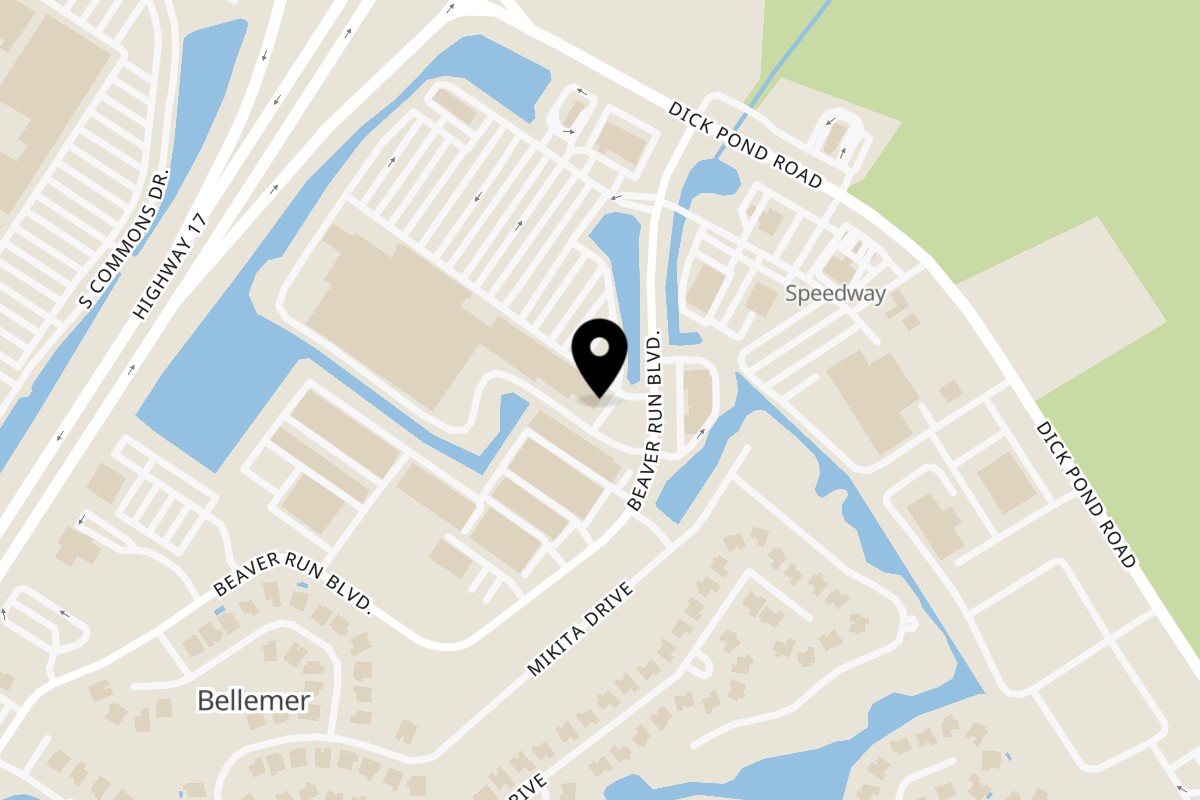 Map showing the location of Five Star Deli on 2695 Beaver Run Blvd in Myrtle Beach